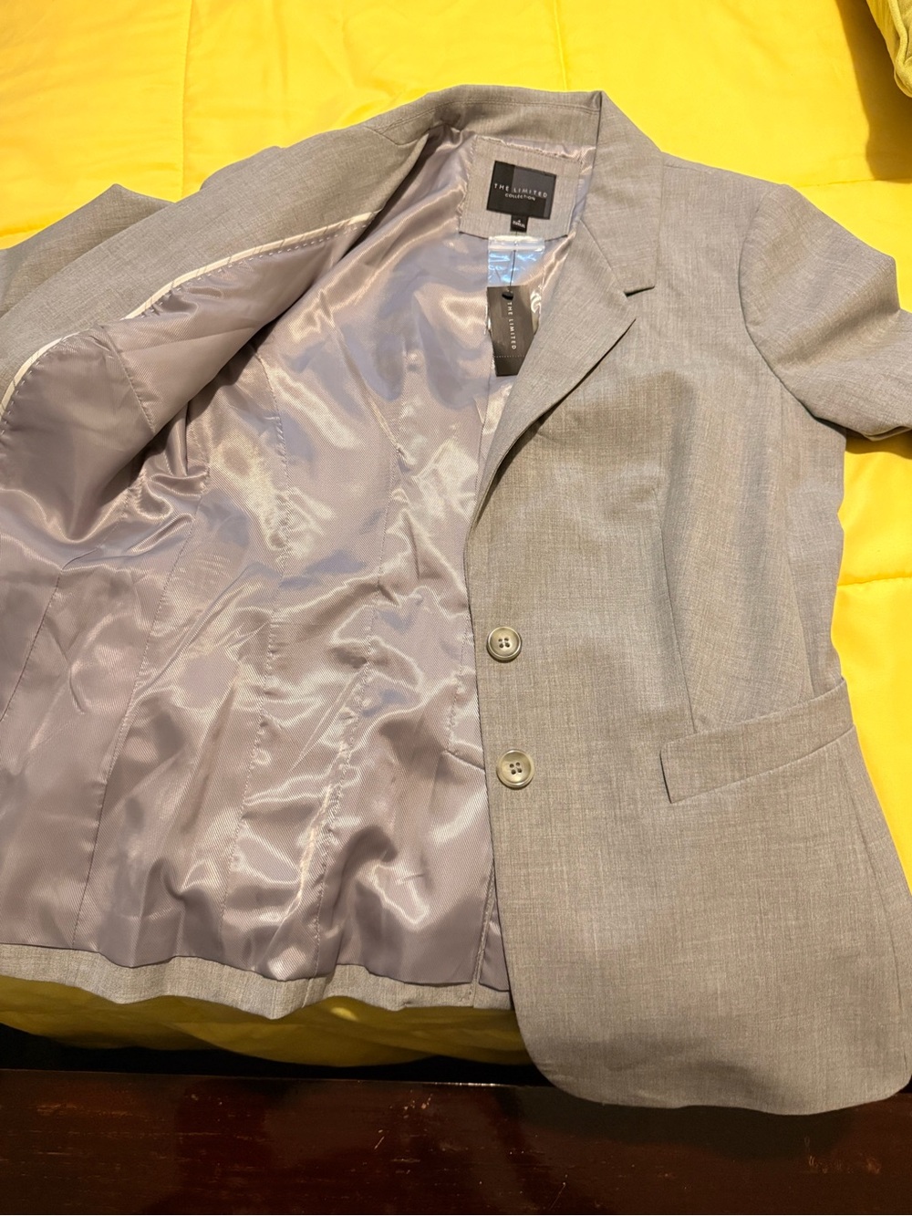 The Limited Light Gray Men’s Two-Button Blazer